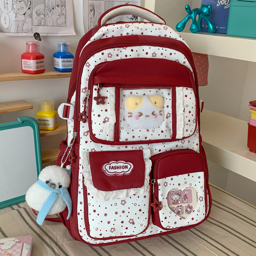 Stylische Sternen-Print Freizeit-Rucksack Karnz