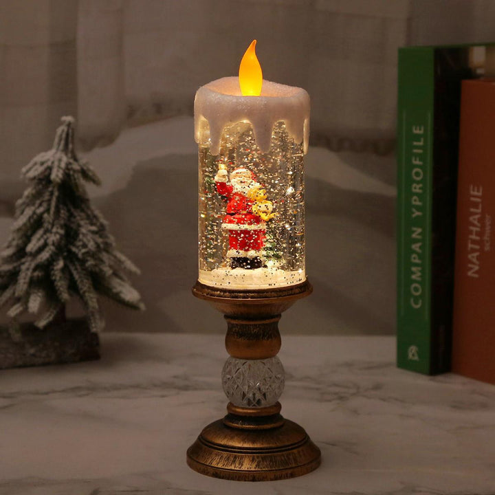 Weihnachtsdekoration Laterne mit Schneekugel Karnz