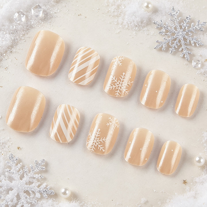Winter-Themen Nagelkunst Karnz