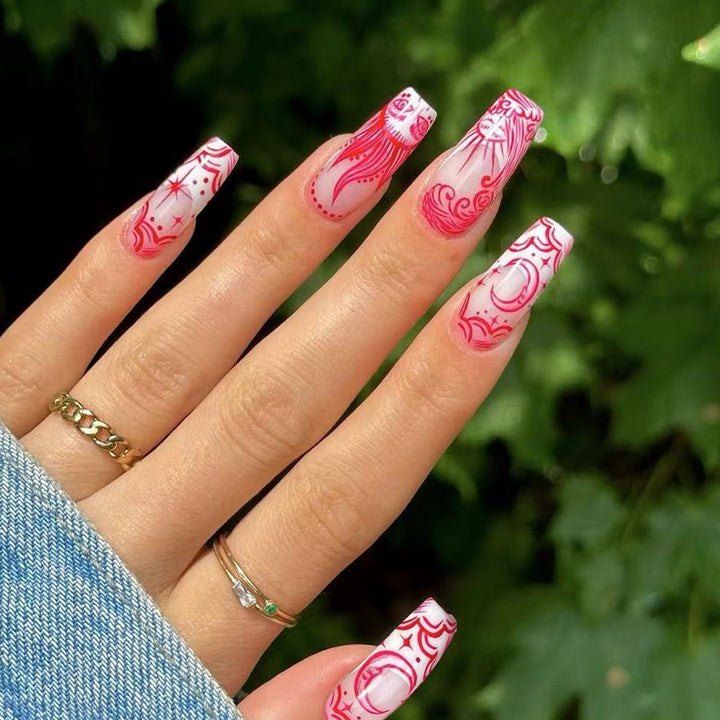 Künstlerische Lange Press-On Nagelverstärkungen Karnz