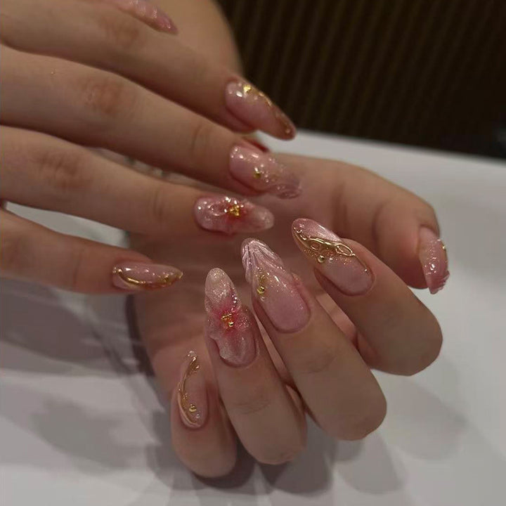 Floral Akzent Nagelkunst Verlängerungen Karnz