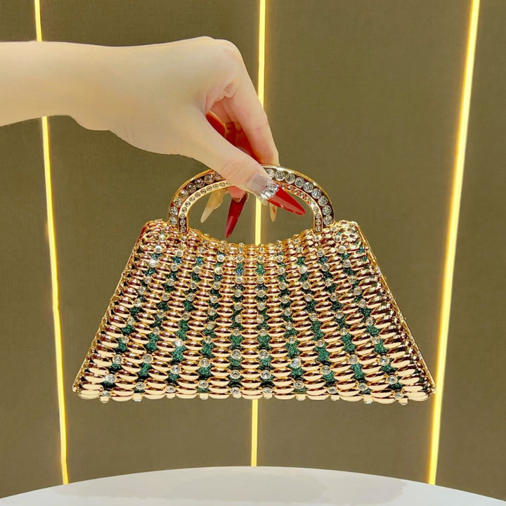 Strass-besetzte Abendhandtasche