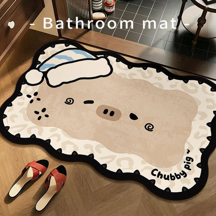 Lustiger Frosch Badezimmermatte