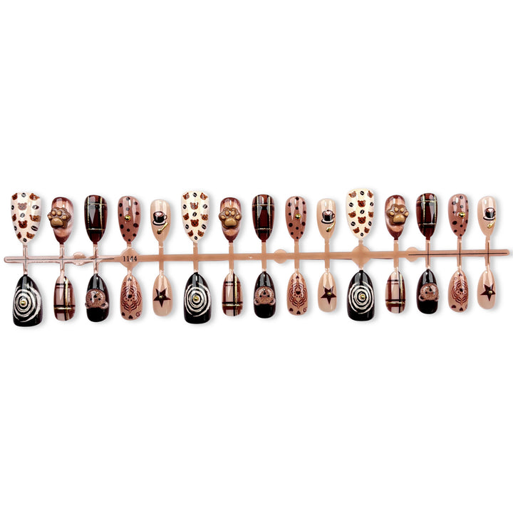 Premium Themen Press-On Nagelkunst Set