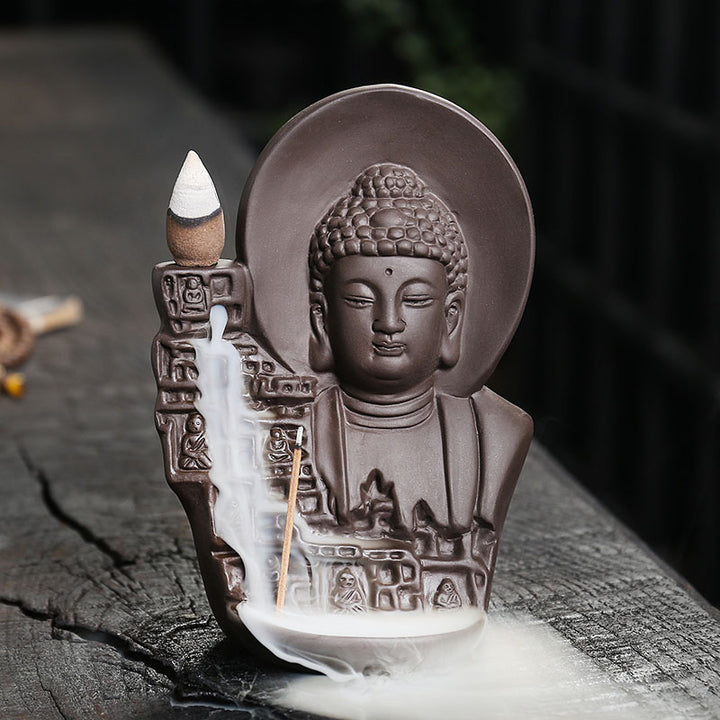 Künstlerische Buddha Skulptur Räucherstäbchenhalter