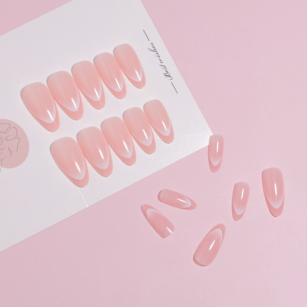 Künstlerisches glattes Press-On Nagelset Karnz