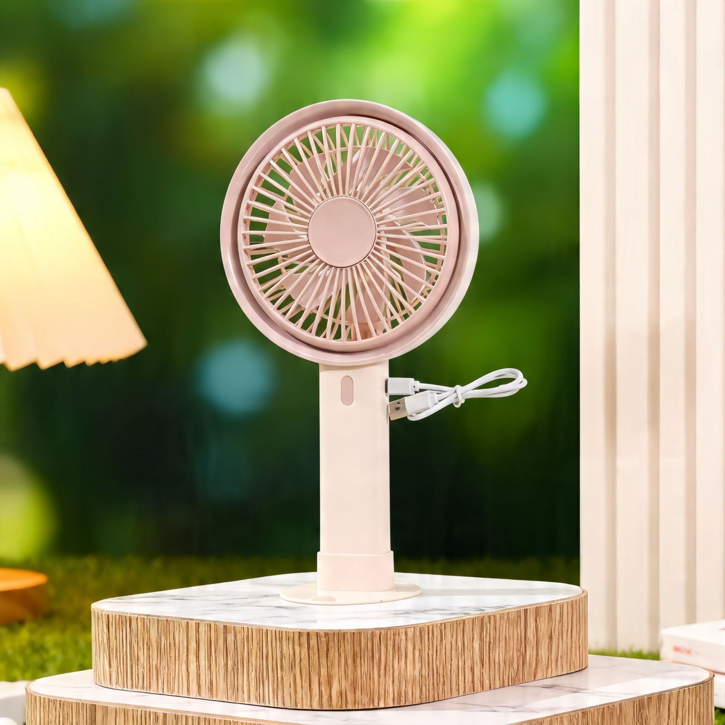Damen Tragbarer Tischventilator mit integrierter USB-Ladefunktion Karnz