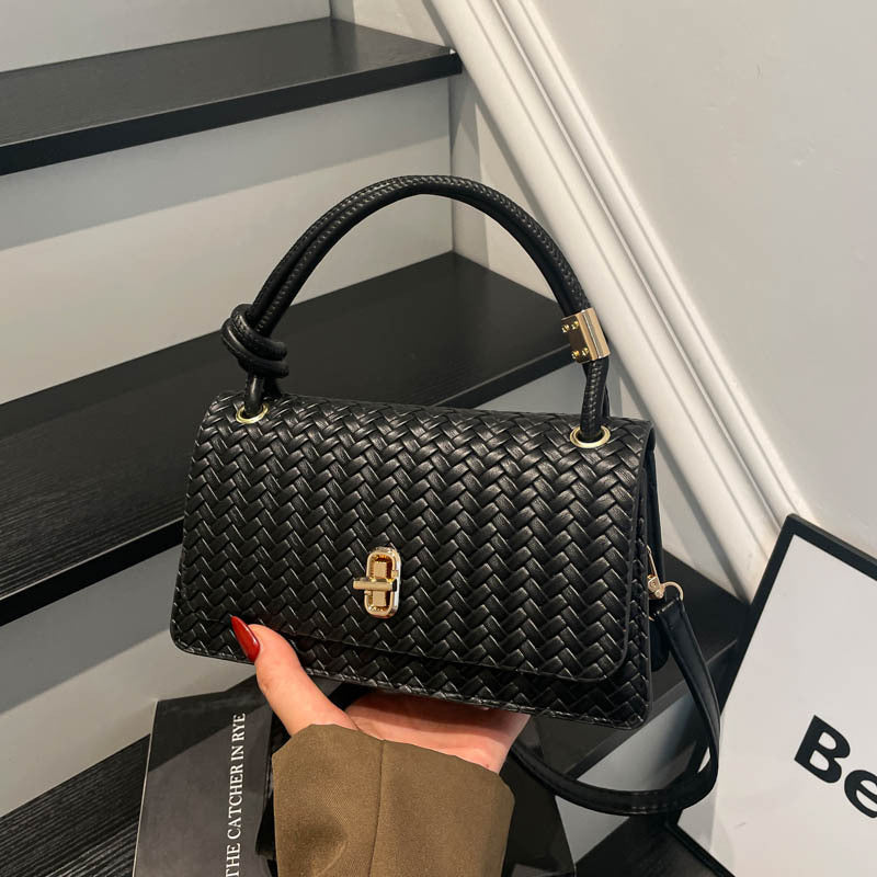 Gewebte Leder Abend-Clutch