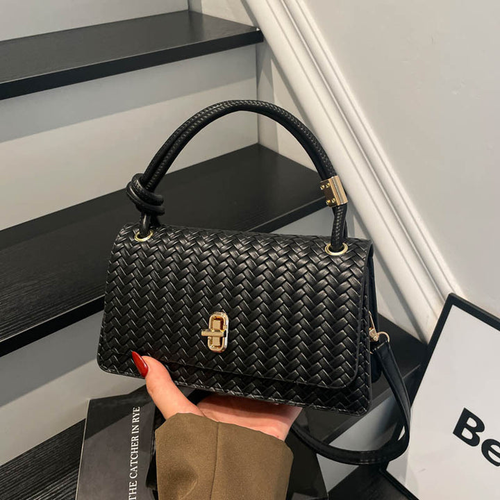 Gewebte Leder Abend-Clutch