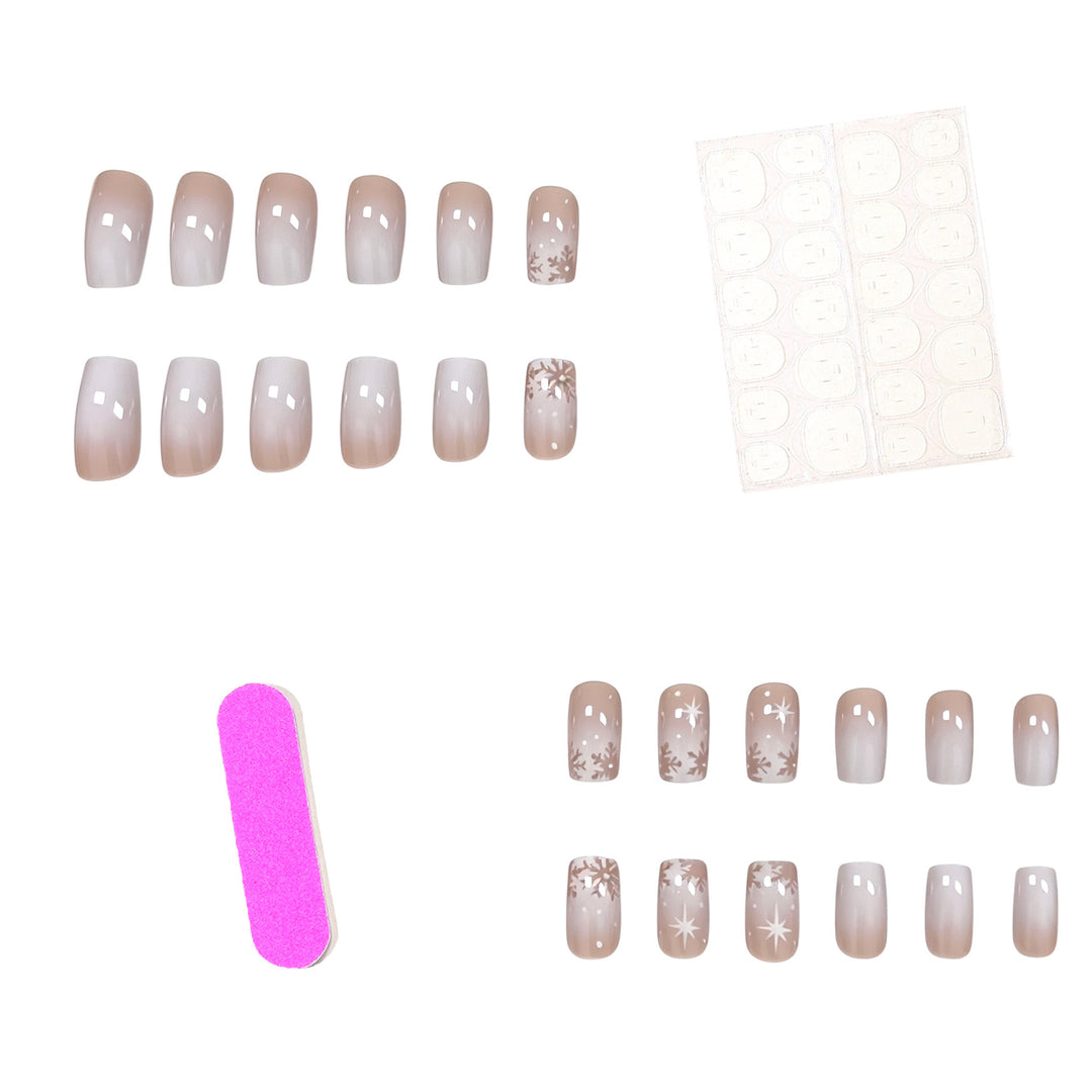 Elegante Frosted Winter Nagelkunst Verbesserungen Karnz