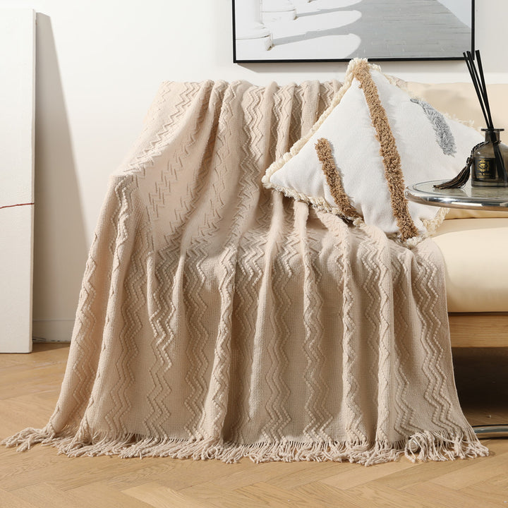 Stylische Texturierte Wurfdecke