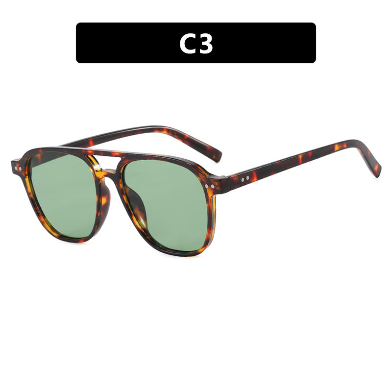 Damen moderne quadratische Sonnenbrille mit robustem Design und UV-Schutz Karnz