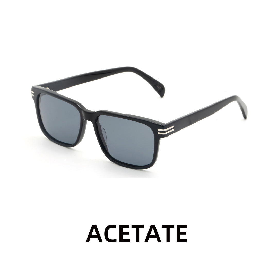 Damen modische Sonnenbrille mit transparentem Rahmen und grünen Gläsern Karnz