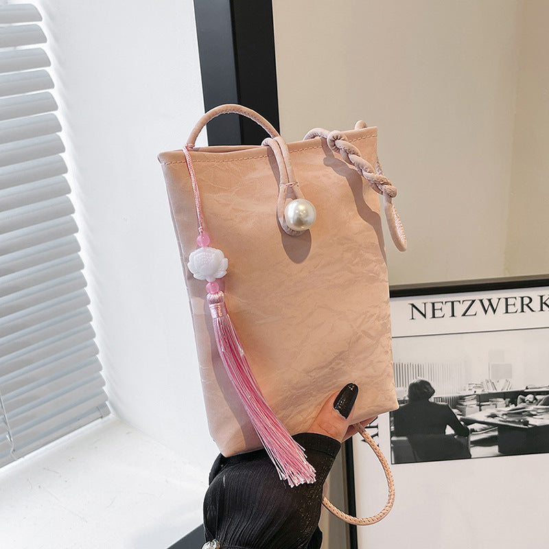 Elegante Texturierte Mini Crossbody Tasche Karnz