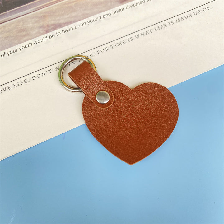Premium Herzförmiger Leder-Schlüsselanhänger Karnz