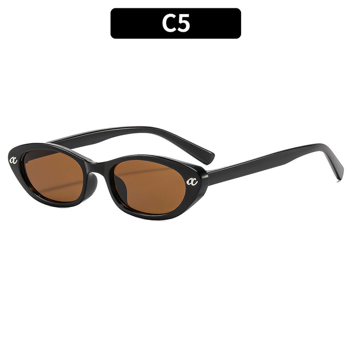 Retro-inspirierte eckige Sonnenbrille