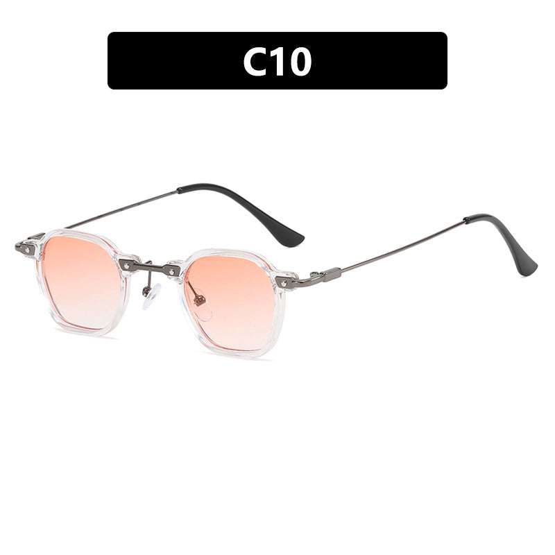 Damen stilvolle Sonnenbrille mit einzigartiger sechseckiger Form und robustem Rahmen Karnz