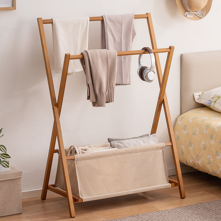 Designer Wäscheständer Mit Klappbarem Gestell Und Praktischer Ablage Karnz