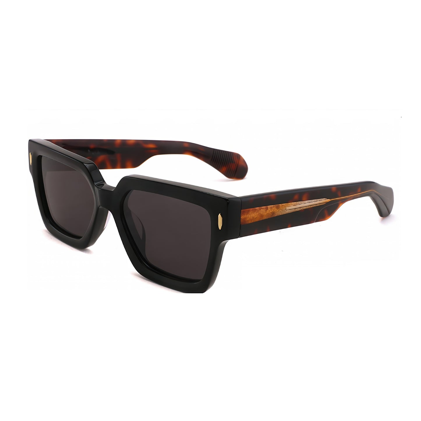 Damen modische Sonnenbrille im modernen, transparenten Hybrid-Design Karnz