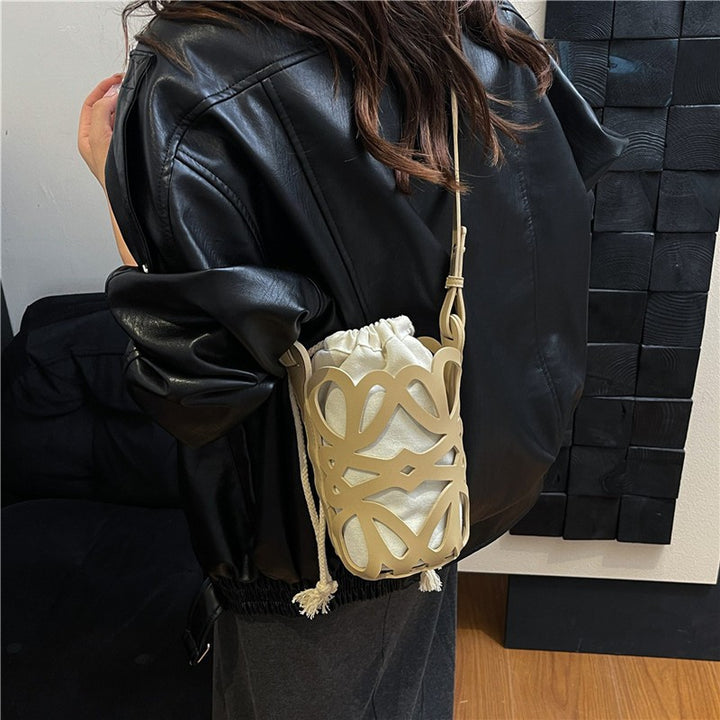 WoElegant gemusterte Kordelzugtasche Karnz