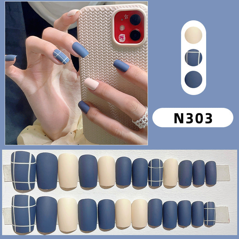 Blumenmuster Press-On Nagelset
