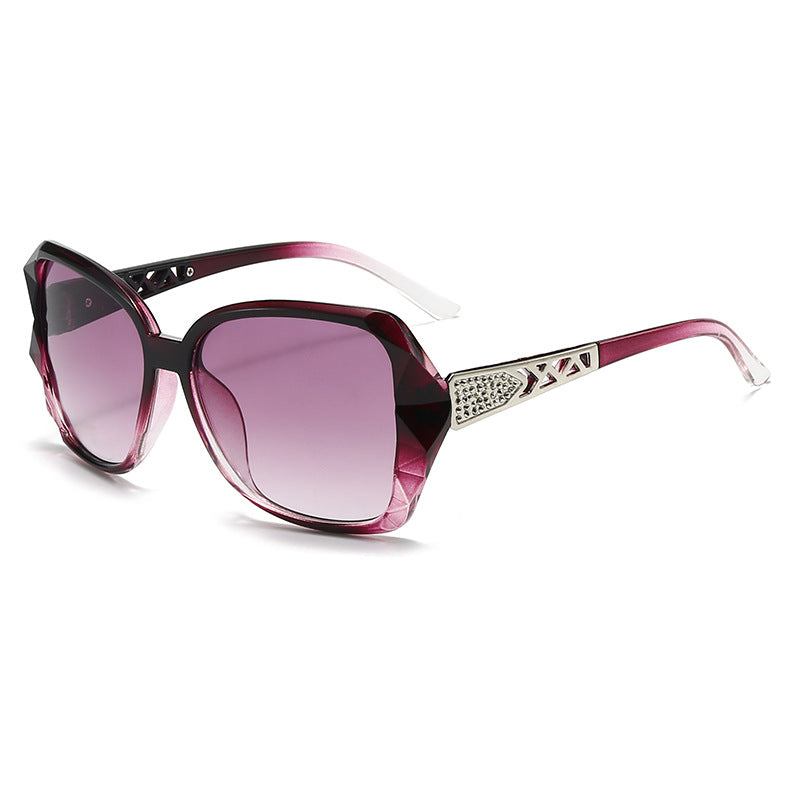 Elegante Übergroße Geometrische Sonnenbrille