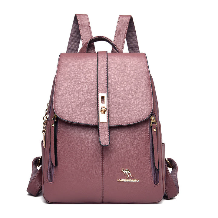 Eleganter Multifunktionaler Leder-Rucksack Karnz