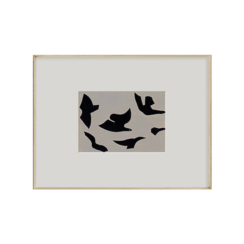 Rahmenloses abstraktes Vogelkunstwerk