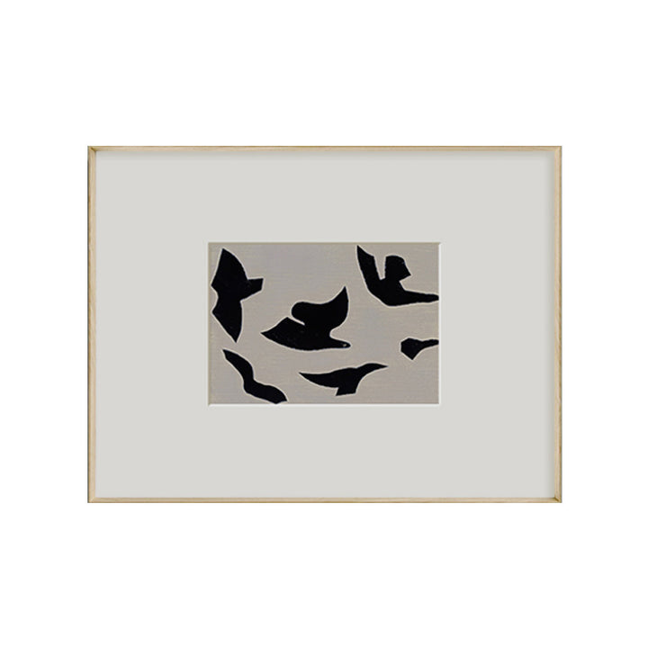 Rahmenloses abstraktes Vogelkunstwerk