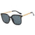 Damen modische Sonnenbrille mit trendigem Kettenrahmen Karnz