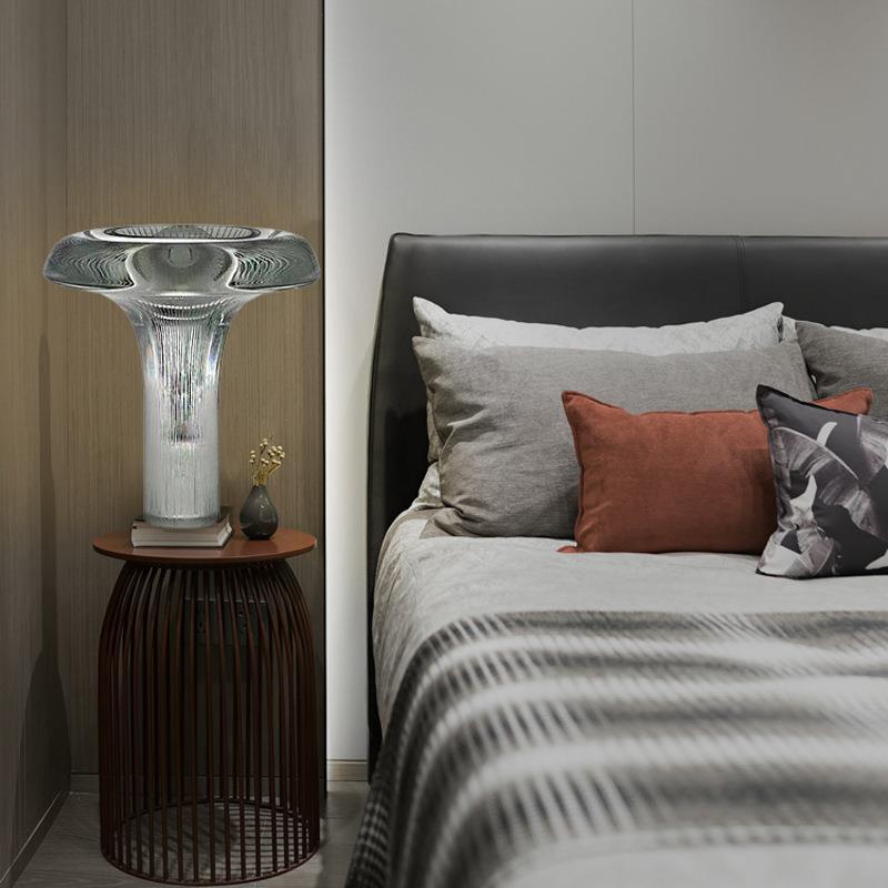 Künstlerische Glas Tischlampe