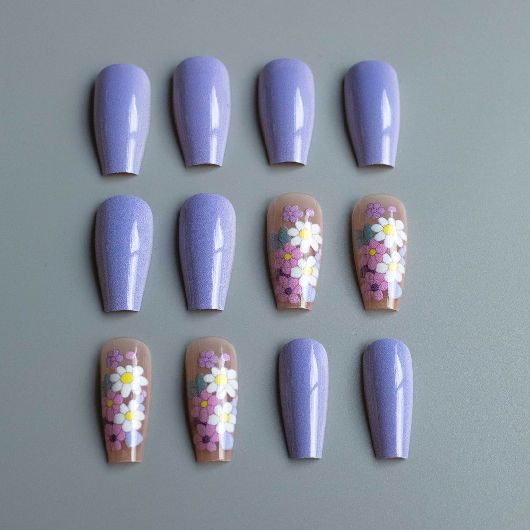 Florales Acryl-Nagelkunst-Kit