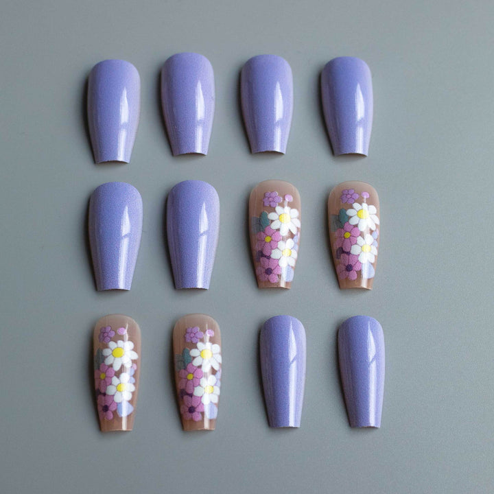 Florales Acryl-Nagelkunst-Kit