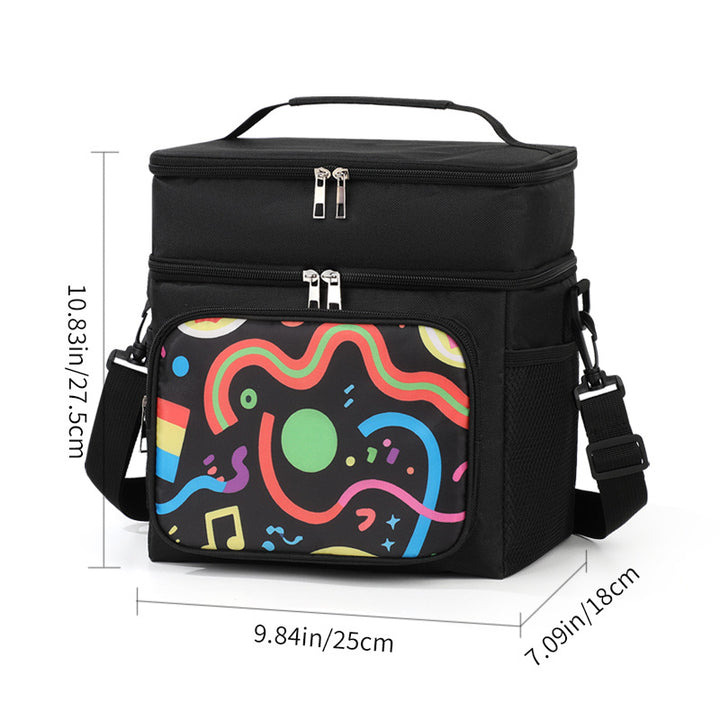 Isolierte Blumen-Lunch-Kühltasche Karnz