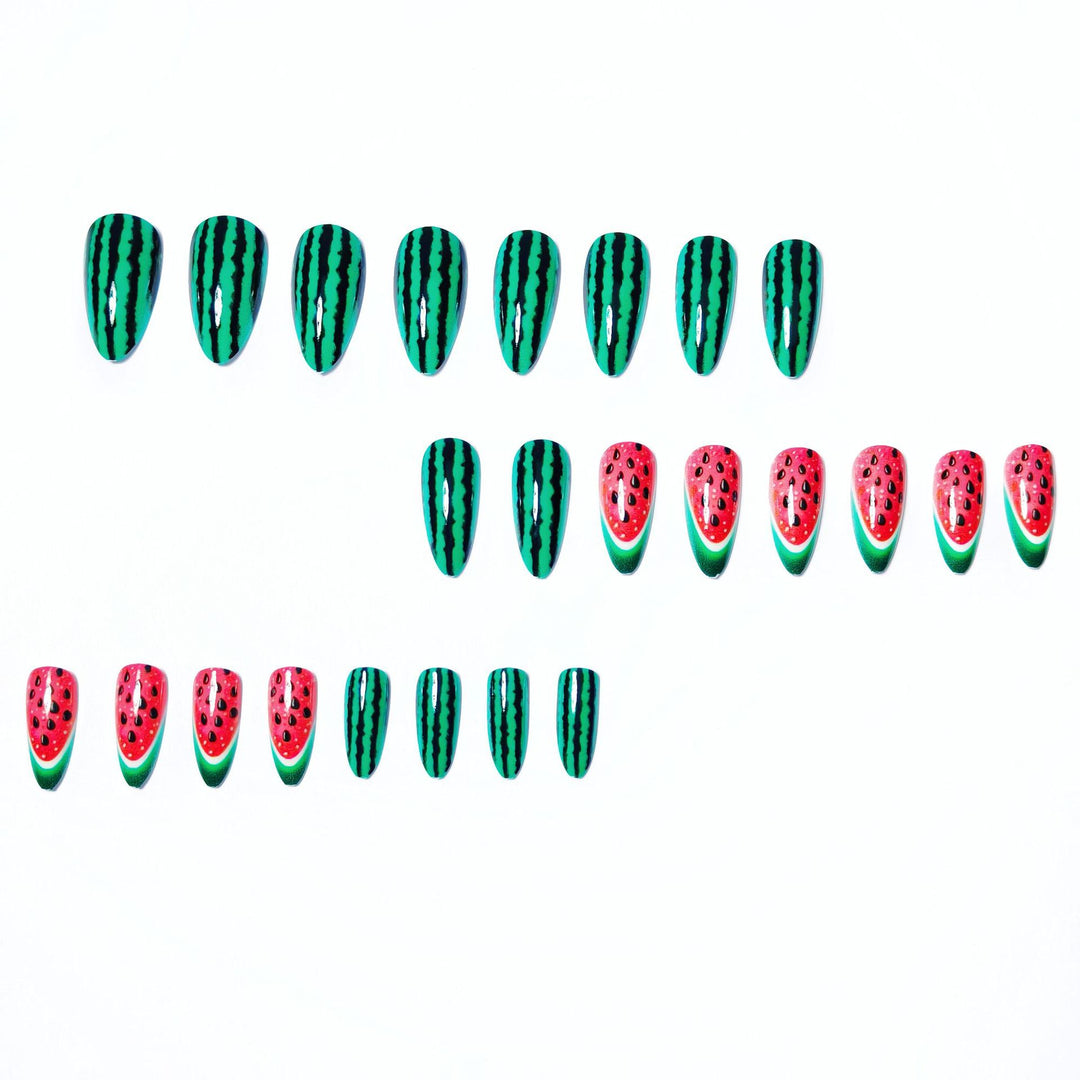 Kreative Wassermelonen-Kunstnägel Karnz