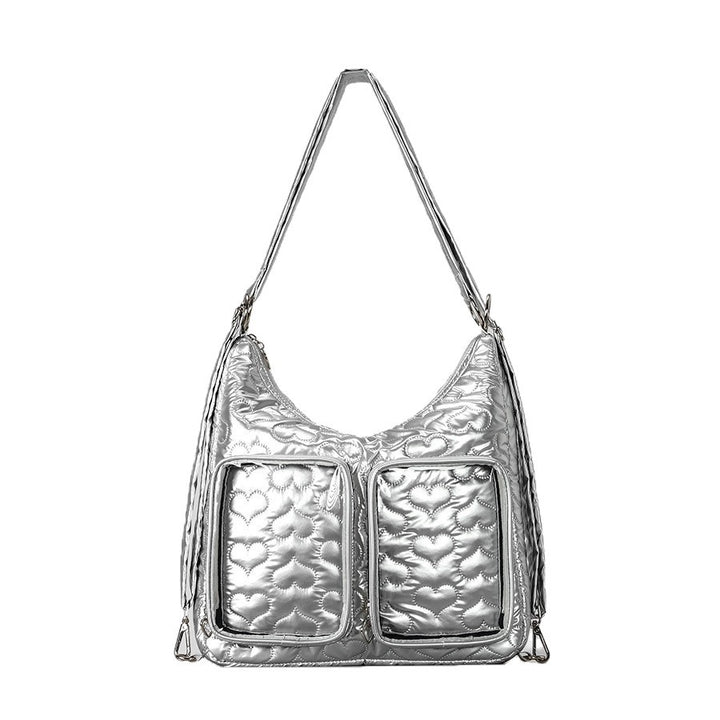 Gestepptes Herzmuster-Handtasche