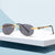 Damen modische Sonnenbrille mit stilvollem Metallrahmen und schützenden Gläsern Karnz