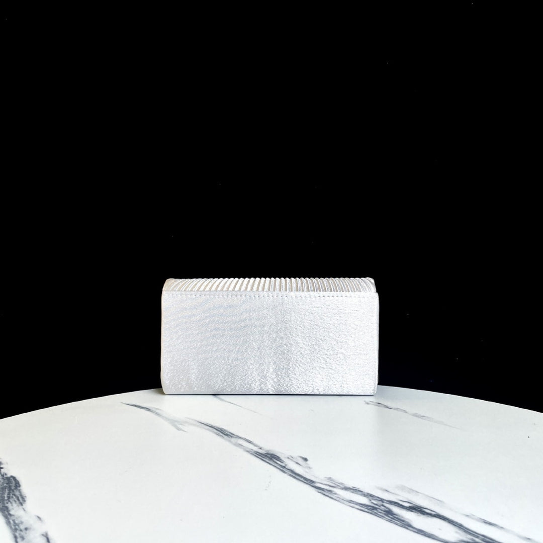 Plissee Abend Clutch