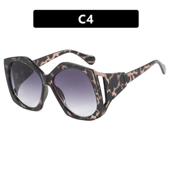 Damen oversized Sonnenbrille mit futuristischem Design Karnz