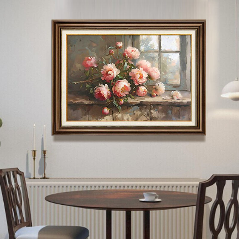 Vintage Blumen Leinwand Wandkunst