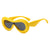 Damen futuristische Design-Sonnenbrille Karnz