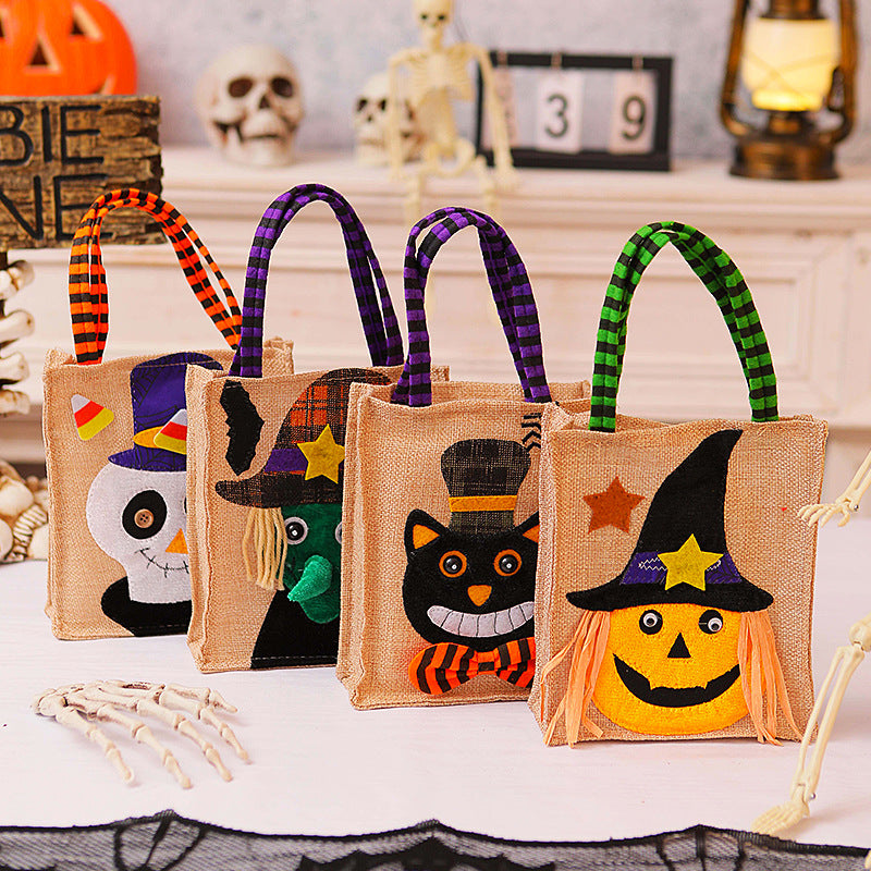 Halloween Einkaufstasche mit Katzenmotiv Karnz
