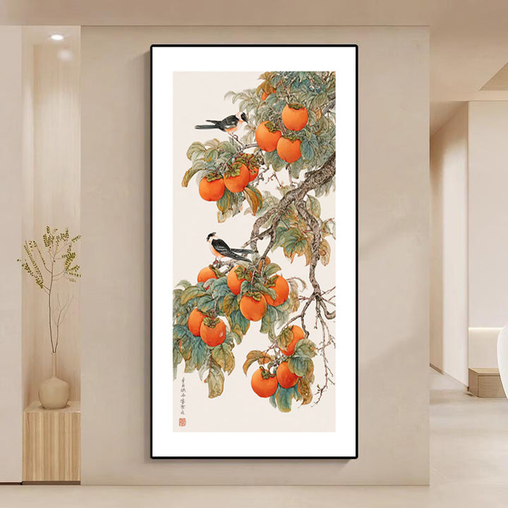 Traditionelle botanische Wandkunst