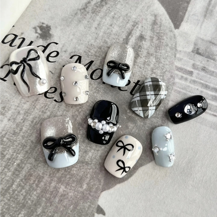 Stylisches und dekoratives Press-On-Nagelset