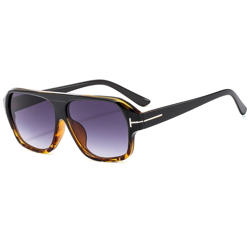 Retro-inspirierte übergroße quadratische Sonnenbrille