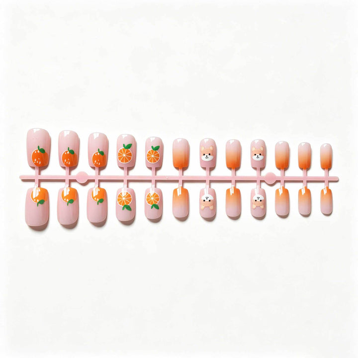Spielerische Tier- und Obst-Nagelkunst