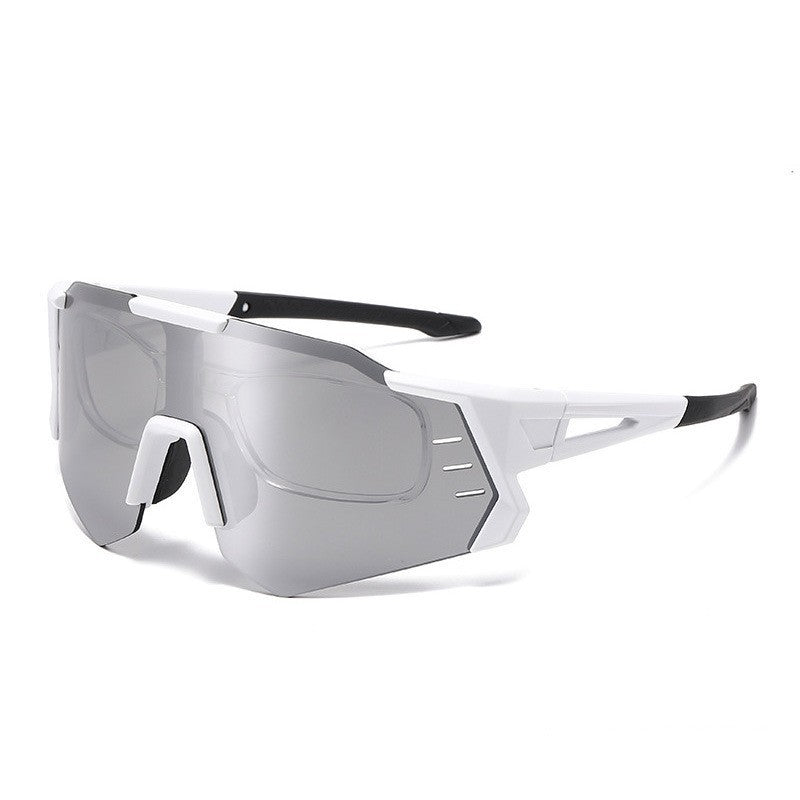 Damen Sportliche Rennsonnenbrille mit verstellbarem Nasenpad und hochwertigem UV-Schutz Karnz