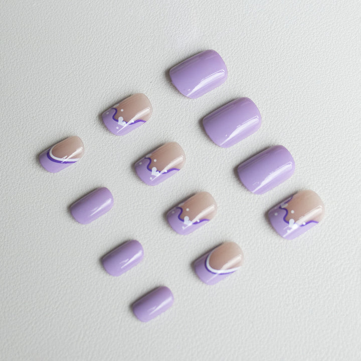 Künstlerisches französisches Spitzen-Nageldesign-Kit