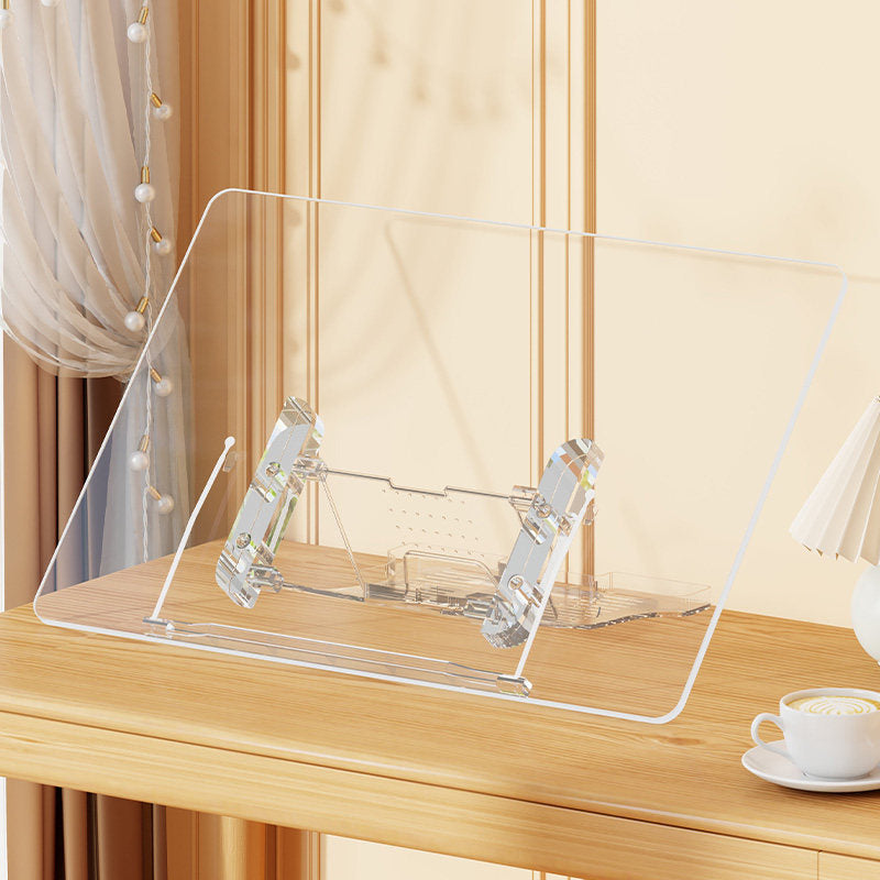 Transparenter Winkelformat Acryl Lesebuchständer