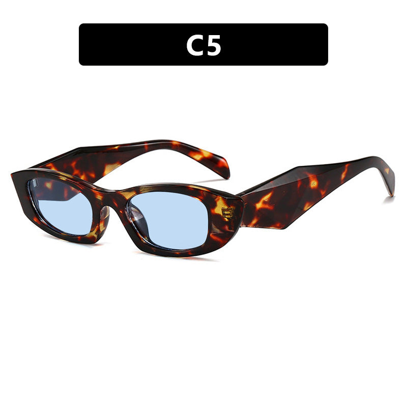 Damen trendige Cat-Eye Sonnenbrille mit einzigartigem Rahmen und UV-Schutz Karnz
